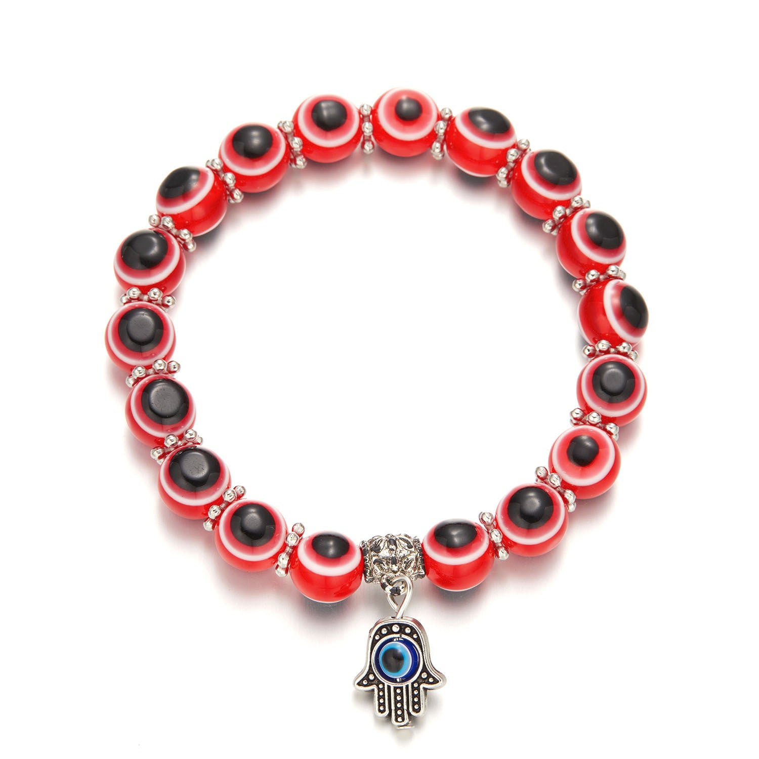 Wholesale Devil Eye Colorful Beaded Bracelet